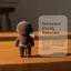 # HB # Funny Naha Plush Doll Key Ring Fluffy Đồ chơi nhồi bông Phụ kiện quyến rũ để trang trí chìa khóa Bapa.