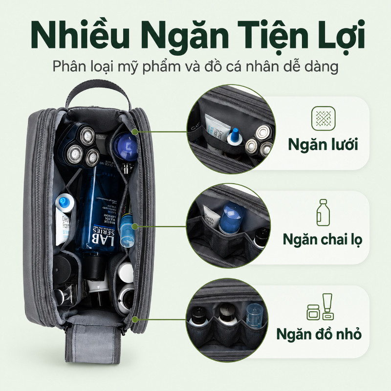 Túi Đựng Mỹ Phẩm & Đồ Vệ Sinh Cá Nhân  - Đựng Mỹ Phẩm & Đồ Vệ Sinh Cá Nhân, Thiết Kế Nhẹ & Bền, Đồng Hành Mọi Chuyến Đi