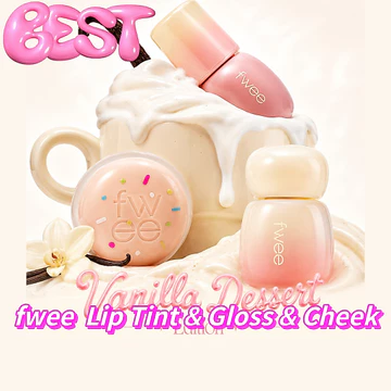 Quà tặng FREE Fwee Vanilla Dessert Edition Lip Tint / Son bóng / Son & Cheek