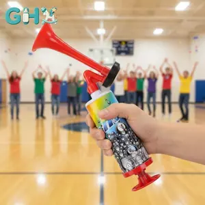 GHX Cheer Horns Công cụ cổ vũ không mùi an toàn cho trẻ em Người lớn Lý tưởng cho trò chơi thể thao Lễ kỷ niệm sinh nhật Cuộc diễu hành VN