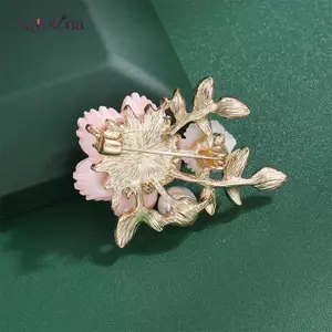 AqToCna Hoa Cúc Cây Thổ Cẩm Pin Cho Nữ 1 Chiếc Trang Sức Thời Trang Trang Trang Trí Cho Hàng Ngày Denim Trang Phục AqToCna