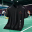 Mùa hè lưới nhẹ YONEX thể thao ngắn tay gradient in 3D độ ẩm bấc dáng rộng ngoại cỡ nam và nữ thể thao ngoài trời thể dục thể thao đa năng Áo thun khô nhanh đa năng