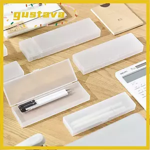 Bút chì GUSTAVA, Hộp bút S / M / L mờ, Hộp đựng văn phòng phẩm bằng nhựa đa chức năng mờ chất lượng cao