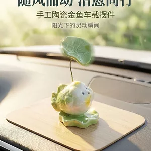 Jingdezhen Gốm Zhuanzhuan Koi Bong Bóng Cá Trà Thú Cưng Trang Trí Xe Hơi Dễ Thương Influencer Phong Cách Mới Bán Chạy Phong Cách 26.3.22