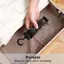 8 Kẹp Nắp Giá Đỡ Tủ Quần Áo Tổ Chức Treo Tường Cửa Đấm Mũ Miễn Phí Ra Tiết Kiệm Không Gian Để Bảo Quản Phòng Ngủ