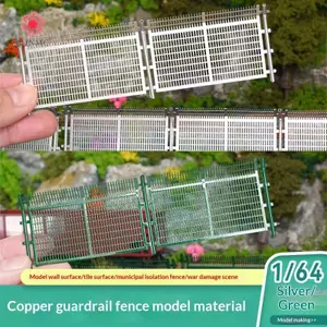 MJnmc 1 / 64 Hàng rào thu nhỏ Mô hình Hàng rào an toàn Hàng rào cho DIY Bố trí xe lửa Phụ kiện Diorama Phong cảnh thực tế cho mô hình Đường sắt mới