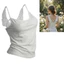NICOLOO Angel Wings Cami, Dây đeo Spaghetti buộc dây lưng Gothic Tank Top, Thời trang phía trước Slim Fit Crop Chiều dài Màu trơn Slim Fit Camisole Alt Dạo phố