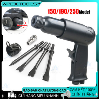 Máy Đục Hơi Khí Nén - Súng Đục Rung Cầm Tay, 4 Mũi Đục Kèm Theo, Dễ Sử Dụng