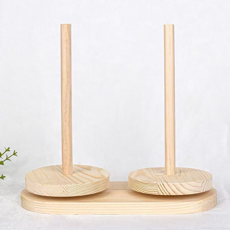 Trục Len Xoay Được Len Giá Để Đồ Hộ Gia Đình Cuộn Dây Đan Chủ Đề Bóng Đan Dụng Cụ Gỗ Chắc Chắn Trục Giá Đế LB30