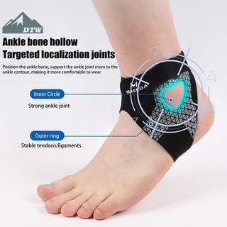 DTW 1Pc Siêu Mỏng Mắt Cá Chân Nẹp Dây Buộc Ổn Định Tendons Chuyển Động Mắt Cá Chân Cố Định Nẹp Ngăn Ngừa Bong gân Mắt Cá Chân Thể Thao