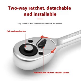 Bộ cờ lê Ratchet công nghiệp JOJO Đòn bẩy hai chiều Thiết kế 24T Thép xây dựng