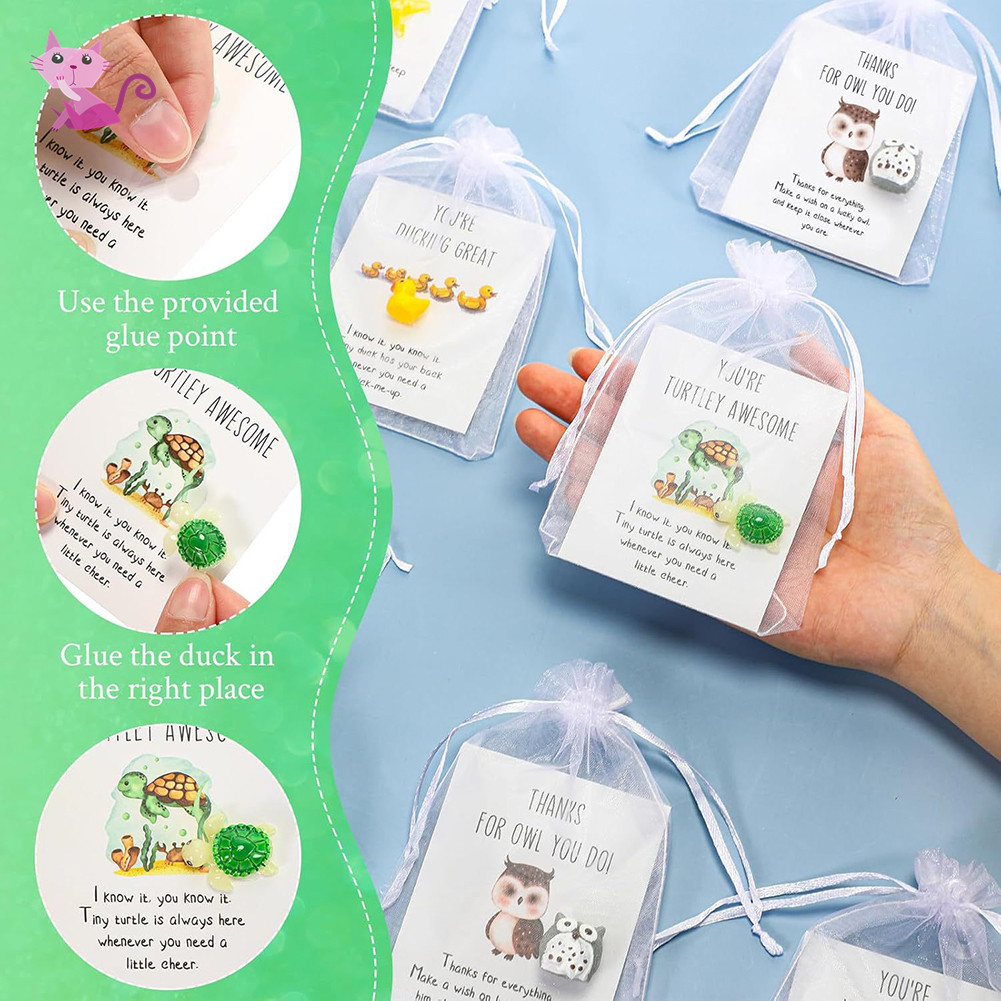 Quà văn phòng nhỏ dành cho nhân viên Cảm ơn bạn Nhân viên có mặt với thẻ Pun-Note động vật để làm rung môi trường văn phòng