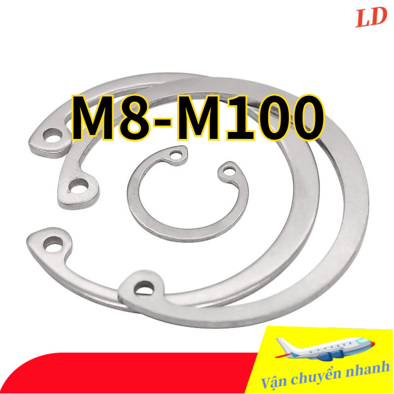 Vòng Hãm Lỗ Inox 304 Không Gỉ - Vòng Chặn Trục Chống Ăn Mòn - Dùng Cho ...