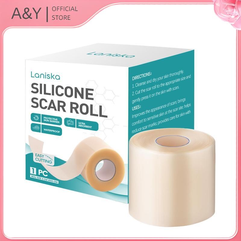 A & Y 1 Cuộn Băng Silicon Sẹo Loại Bỏ Khăn Cho Sẹo Phẫu Thuật Miếng Dán Băng Tự Dính Đốt Mụn Chăm Sóc Da Hiệu Quả.