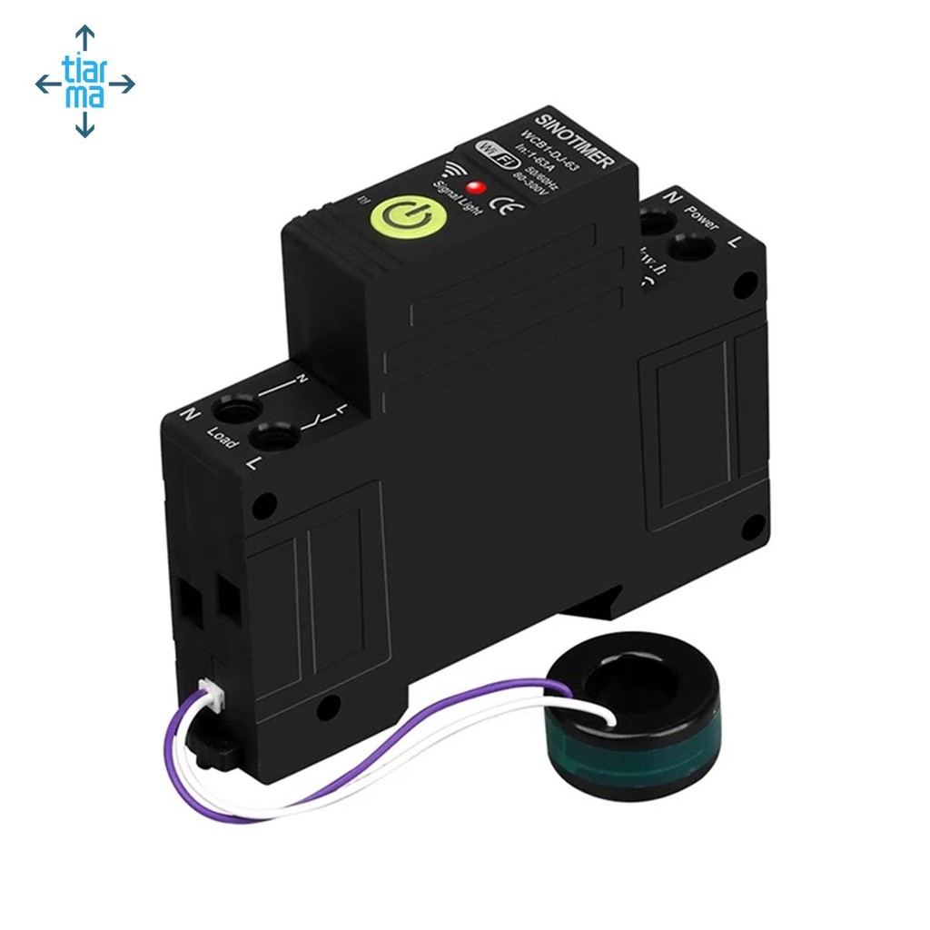 WIFI Bảo vệ quá áp và thiếu điện áp Đồng hồ đo năng lượng hai chiều quang điện KWH Công tắc thời gian đo