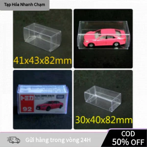 "Hộp Nhựa PVC Trong Suốt – Bảo Vệ Xe Mô Hình Tomica, Hotwheels, MiniGT, Tỷ Lệ 1/64 Trưng Bày Gọn Gàng "