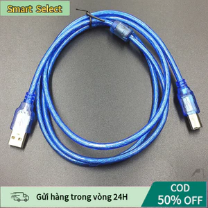 Dây Cáp Máy In Cổng USB Dài 1.5m Hoặc 3m, Tích Hợp Cục Chống Nhiễu, Tín Hiệu Truyền Dẫn Ổn Định, Chất Lượng Cao Cho Văn