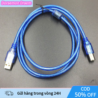 Dây Cáp Máy In USB Cục Chống Nhiễu, Chiều Dài 1.5m/3m, Truyền Dữ Liệu Tốc Độ Cao, Tương Thích PC, Laptop, Macbook, Máy I