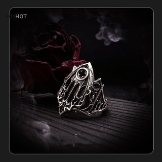 Nhẫn để trang sức thiết kế gothic độc đáo, làm từ hợp kim khắc rỗng có thể điều chỉnh - quà tặng hàng ngày