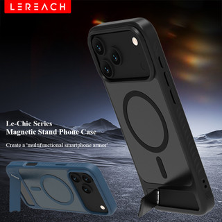 Ốp điện thoại đứng từ tính Lereach cho iPhone 17 Pro Max / iPhone Air / 17 Pro / 17 Bảo vệ thả, Chân đế có thể điều chỉnh
