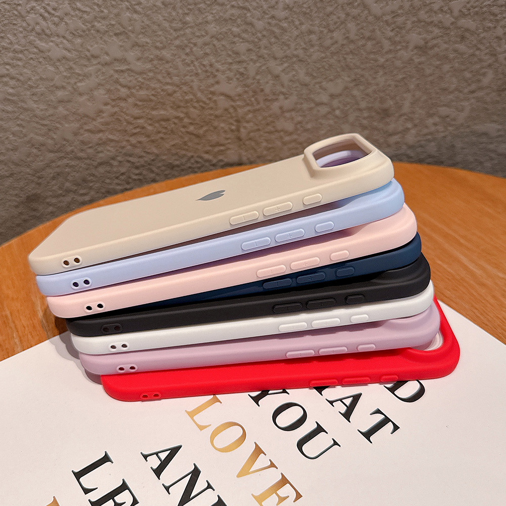 Ốp Điện Thoại Mềm Trái Tim Tình Yêu Cho iPhone 17ProMax 16Plus 15 14 13 12 11 Vỏ Chống Sốc