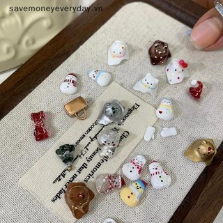 [savemoneyeveryday] Quà tặng Giáng sinh Silicone Người tuyết Khuôn khắc móng tay Trang trí móng tay Thiết kế tự làm Tấm dập lập thể Dụng cụ làm móng tay [vn]