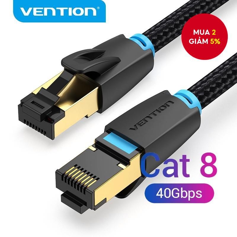 Cáp mạng Vention CAT8 RJ45 tốc độ cao 40Gbps 2000MHz chất lượng cao ...