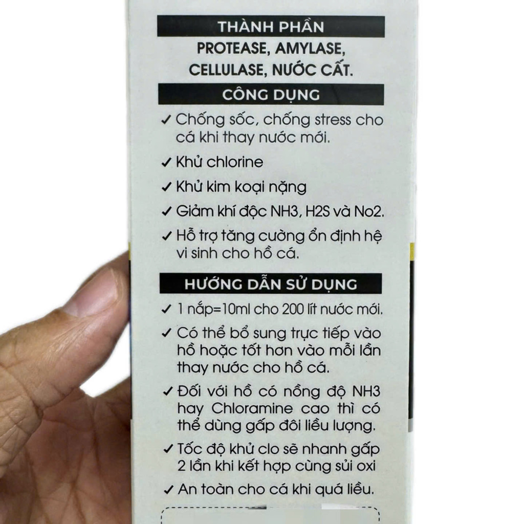 [Mua 1 Tặng 1] Aqua Care Detox Khử Độc Bể Cá Tặng Vi Sinh Aquarium Care Làm Trong Nước Bể Cá