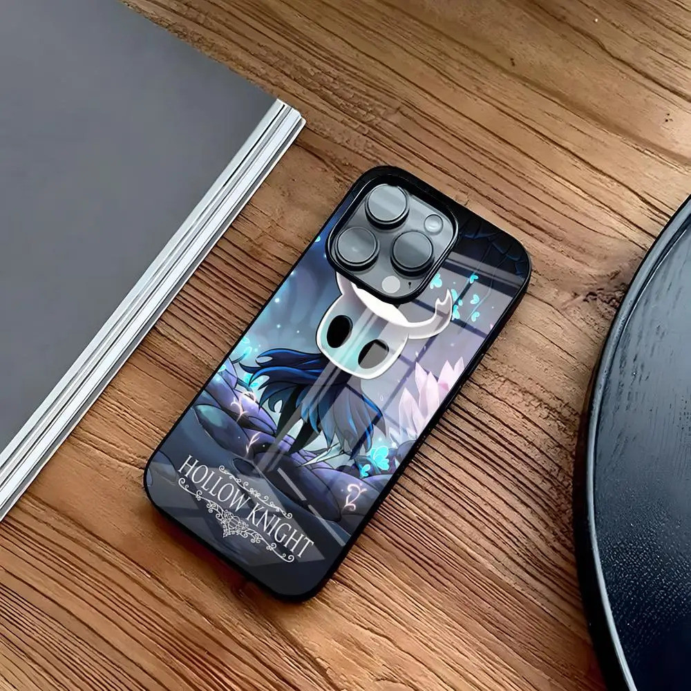 BK-2 Trò Chơi Mới Hollow Knight Ốp Lưng Điện Thoại IPhone 16 17,15 14 Pro 11 13 12 Mini 6 8 7 Plus Kính Thiết Kế Sang Trọng Cove