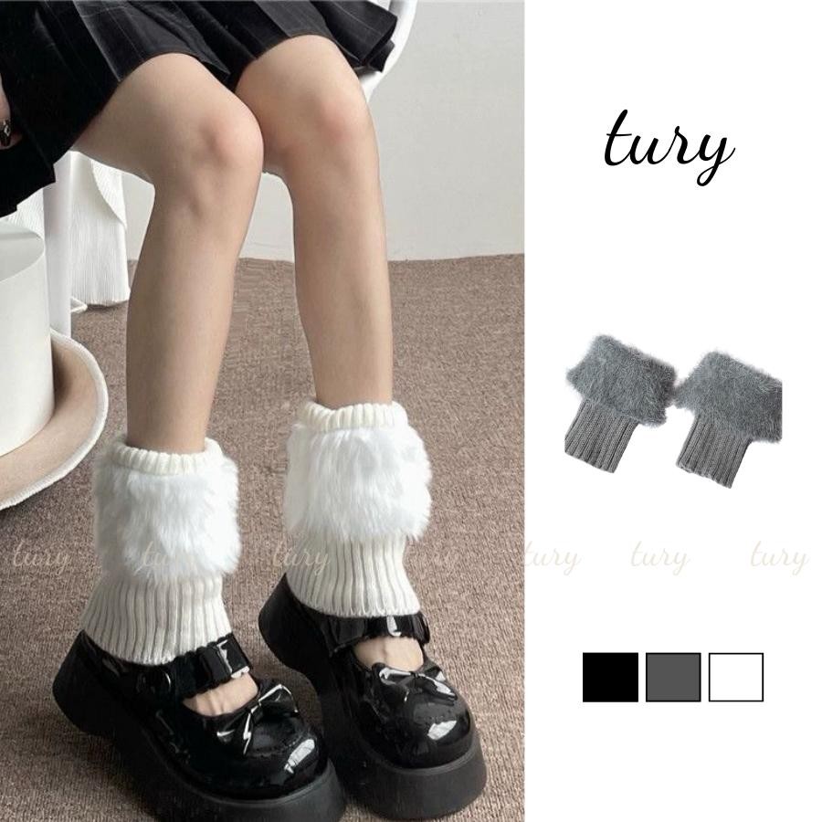 Tất Vớ Len Unisex Nam Nữ - Tury - Vớ tất len lông boot mùa đông trơn - TV040