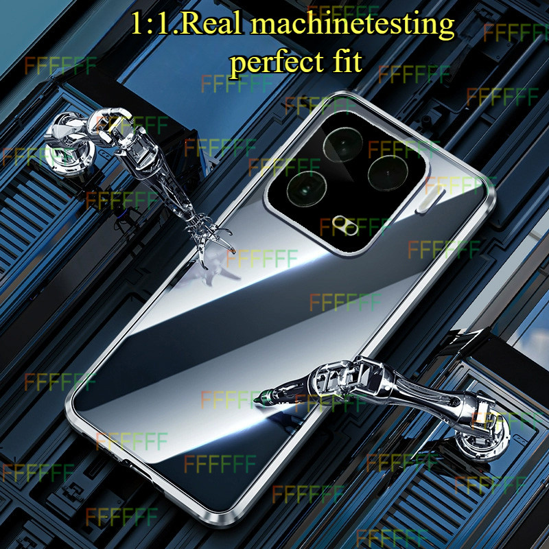 Ốp Bảo Vệ Camera Vivo V60 5G Cho Vivo V60 5G V60 V50 Pro Lite V50E V60 Vivo V60 4G 5G Kính Hai Mặt Lật Từ Tính Ốp Lưng Điện Thoại Kim Loại Full 360° Vỏ cứng bảo vệ