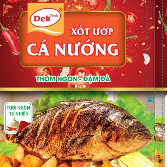 Combo Xốt ướp cá nướng Deli Foods 80g – Gia vị nêm sẵn tiện lợi, đậm vị tự nhiên, ngon chuẩn vị