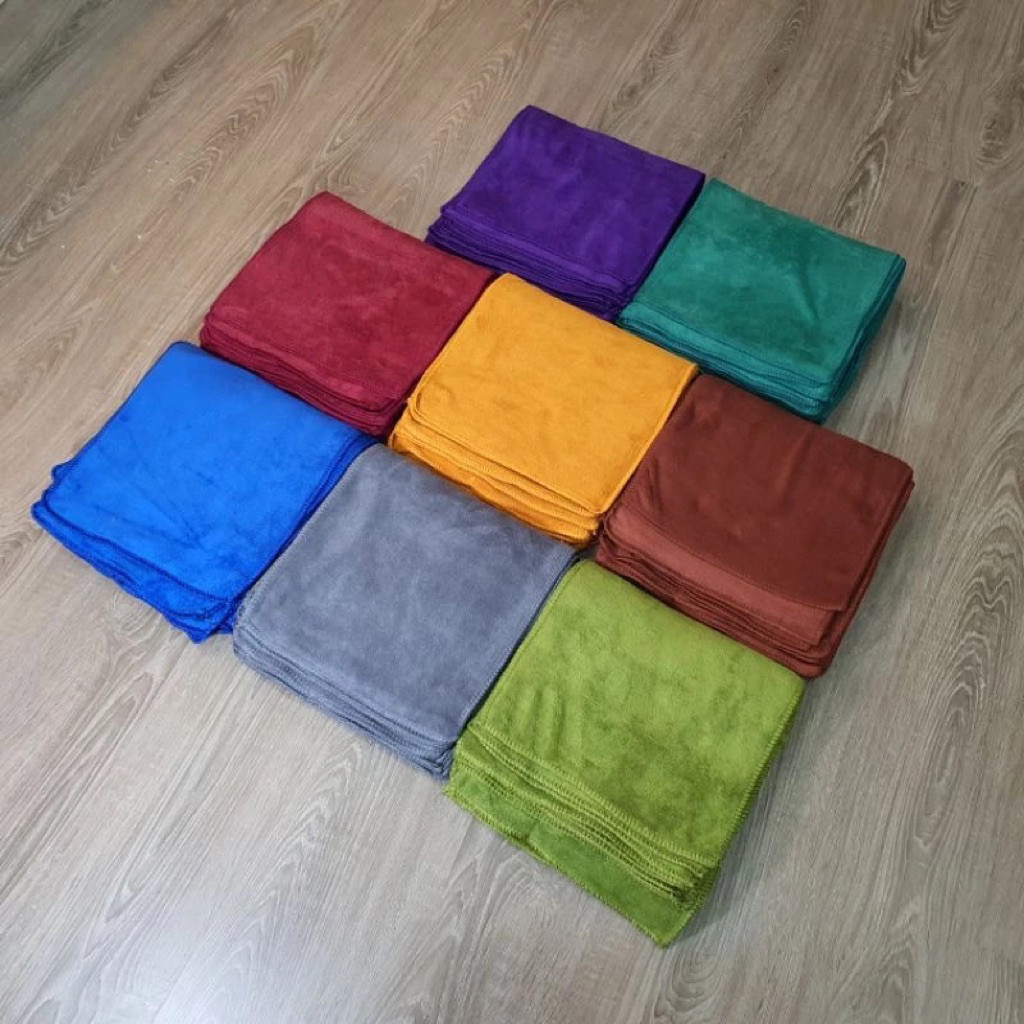Set 5 Khăn Lau Đa Năng 30x30cm – Siêu Thấm, Mềm Mịn, Không Rụng Lông -Lau  Ô Tô, Nhà Bếp, Kính & Spa
