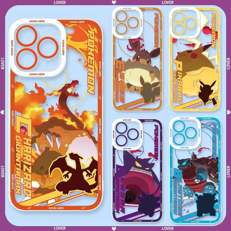 Ốp Điện Thoại Anime Dynamax Gengar Pikachu Cho Redmi A5 15C 13C 14C 12C A3 13 10C 12 4G 9C 9i 10A 10 Vỏ Mềm Trong Suốt TPU Pokemon Thời Trang Silicon Trong Suốt Chống Sốc Nhật Bản