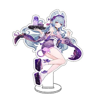 Genshin lmpact Anime Figure Acrylic Stand Lauma Flins Aino Ineffa Model Plate 1pc Desk Decor Standing Sign Game