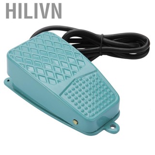 hilivn Power Foot Switch TFS-2 Nonslip Hợp kim nhôm Bàn đạp điện đặt lại AC 250V 10A SPDT có vỏ Bạc Tiếp điểm cho dây chuyền lắp ráp Máy công cụ