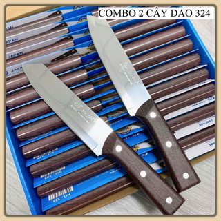 chuyên sỉ - Bộ 3 Dao Nhật ASAKH JAPAN 324 Cán gỗ chiều dài 28cm siêu bén