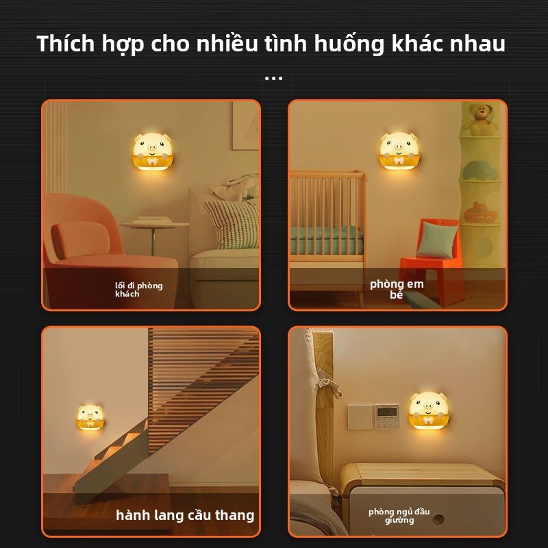 🔥Điều Khiển Từ Xa Phòng Ngủ Đầu Giường Sơ Sinh Cho Bé Điều Dưỡng Đèn Bàn Cắm Đèn Ngủ Ngủ Ngủ Sử Dụng Đèn Nhỏ Mềm HTHD