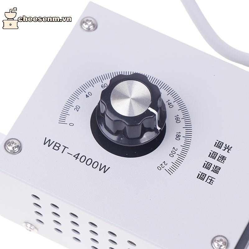 Cheenm AC 220V 18A 4000W Thyristor Bộ điều chỉnh công suất động cơ, tốc độ quạt, điện áp, bộ điều nhiệt VN