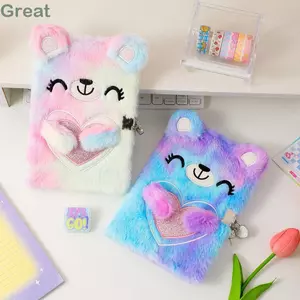 GREAT Notebook Văn phòng phẩm Sang trọng Sáng tạo A5 Sách Nhật ký hoạt hình nhuộm dây buộc