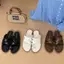 TT Phiên Bản Hàn Quốc Cross Strap Cover Toe Sandals Nữ Mùa Hè La Mã Giày Da Thật Chính Hãng Dép Đi Biển