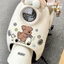 Line Dog Happy Cycling Electric Vehicle Creative DIY Electric Vehicle Nhãn dán trang trí xe điện – Không làm tổn thương xe chống nước Nhãn dán xe hơi không đánh dấu