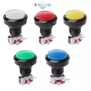 E-WOITD 1 Nút Nhấn 45 Mm Nút Arcade Led Micro Switch 12V Bộ Công Tắc Nút Nguồn Xanh / Vàng / Đỏ / Trắng / Xanh E-WOITD