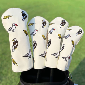 Mới Câu Lạc Bộ Golf Vỏ Bảo Vệ Chim Đại Bàng Câu Lạc Bộ Golf Đầu Bao Da PU Lông Cừu Lót GOLF Phụ Kiện Cung Cấp