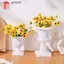 Bình trang trí GAVESTO, Chậu hoa phong cách bệt Mini, Chậu trồng cây mọng nước phong cách Bắc Âu đứng bằng nhựa cho bữa tiệc cưới Trang trí phòng khách