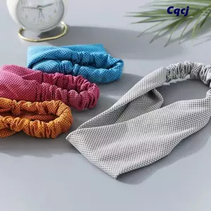 CQCJ Băng đô co giãn mát mẻ, Băng đô thể thao thoáng khí thấm mồ hôi, Băng đô thể dục khô nhanh mùa hè Chạy bộ