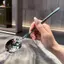 HL Thìa Inox Hàn Quốc Tay Cầm Dài Bộ Đồ Ăn Thiên Khuấy Thìa Đá Bữa Ăn Thìa Hộ Gia Đình Ăn Tối Thìa LMWU