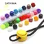 CATIYAHA 10 Cái Kẹp Dây, Paracord Dây Ba Lô Dây Giày Lò Xo Khóa Nút Chặn, Phụ Kiện Túi DIY Dây Giày Nhựa Bật Tắt Khóa
