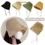 IAPPORTUNIA Lanh Ống Hút Bonnets, Vành Rộng Lớn Đóng Cửa Vành Rộng Mũ Chống Nắng, Nhiếp Chính Dây Đeo Có Thể Điều Chỉnh Họa Tiết Hình Học Nơ Giọng Áo Khoác Mũ Phong Cách Retro