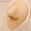 Vòng bít mũi SRVN Không Xuyên Màu vàng Cystal Zircon Vòng mũi dành cho nữ Kẹp trên Vòng bít mũi giả Vương miện.